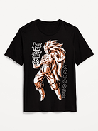 Image 1 of 2, rib-knit collar, short sleeves, licensed graphic, Dragon Ball Z © 2003 BIRD STUDIO/ SHUEISHA, TOEI ANIMATION. Licensed by FUNimation® Productions, Ltd. All Rights Reserved., Product #909970