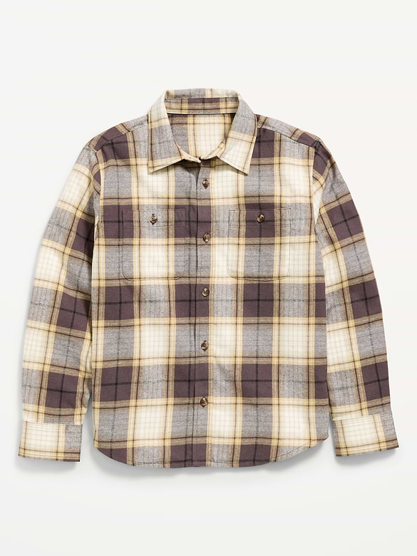 Long-Sleeve Flannel Shirt for Boys
