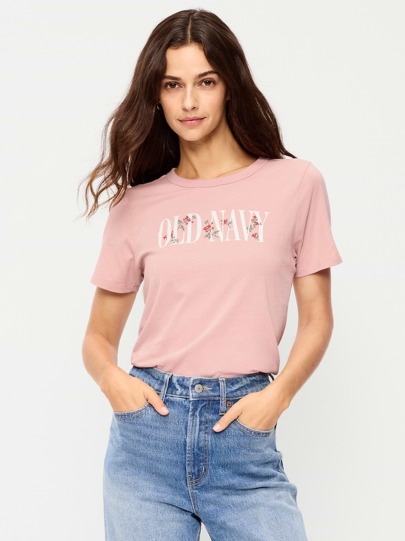 EveryWear Crew-Neck Logo-Graphic T-Shirt