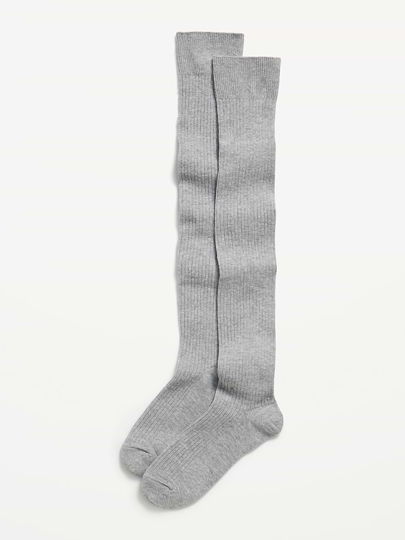 Ribbed Over-the-Knee Socks for Women