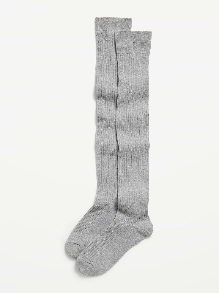 Image 1 of 2, over-the-knee length, ribbed, notched toe seams, Product #910990