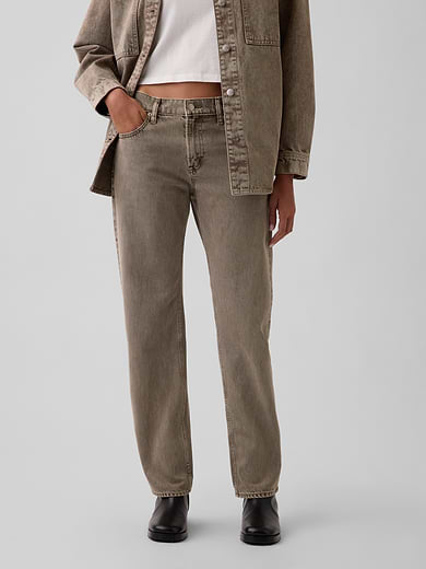 Image number 2 showing, Mid Rise Straight Taper Jeans