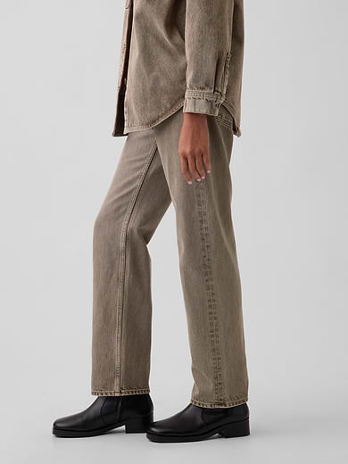 Image number 3 showing, Mid Rise Straight Taper Jeans
