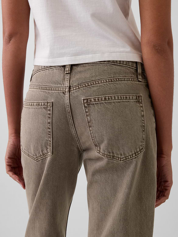 Mid Rise Straight Taper Jeans