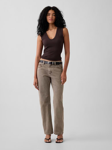 Image number 6 showing, Mid Rise Straight Taper Jeans