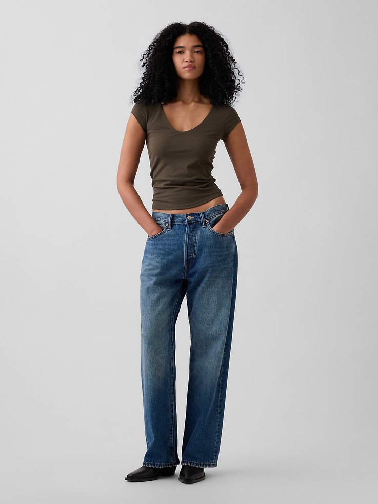 Image number 2 showing, CloseKnit Jersey V-Neck T-Shirt