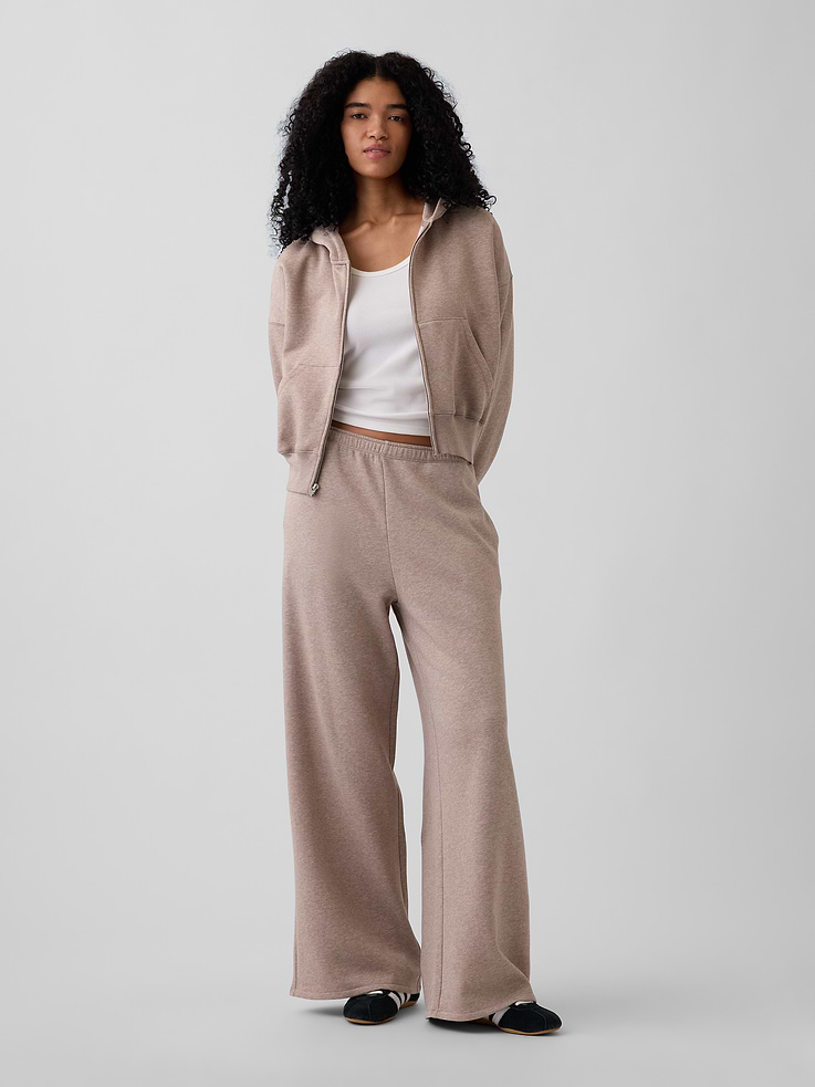 Image number 1 showing, VintageSoft Baggy Wide-Leg Sweatpants