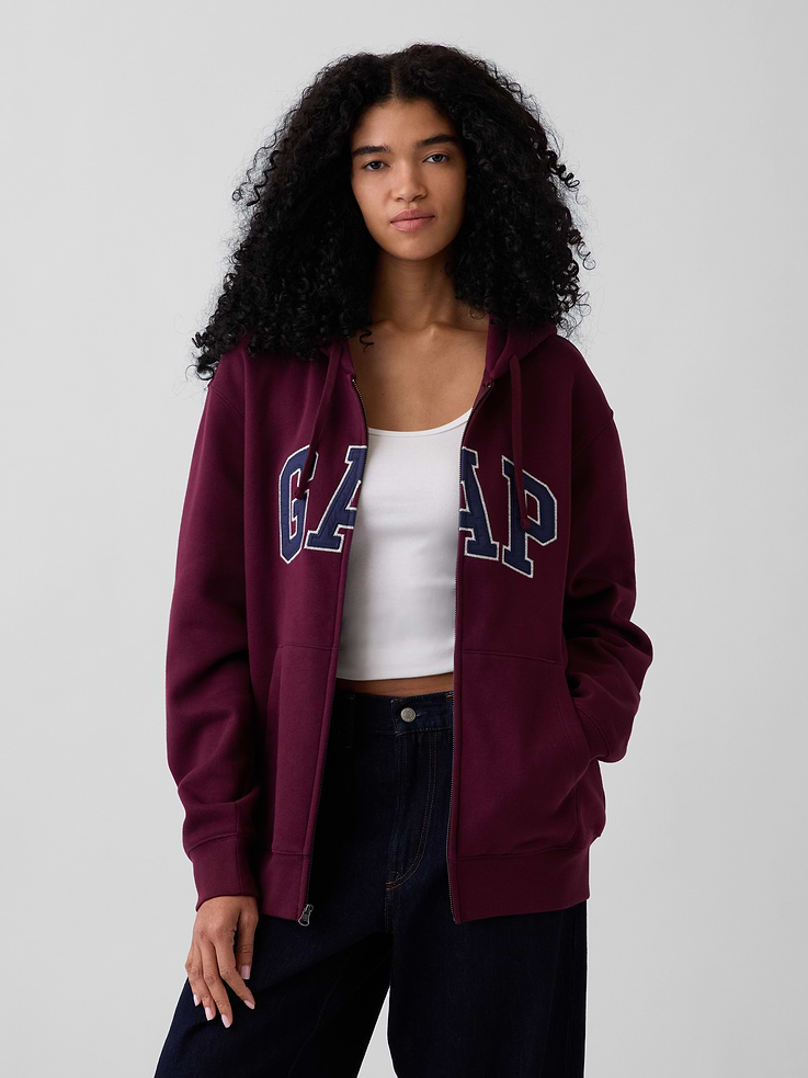 Image number 5 showing, Adult VintageSoft Arch Logo Zip Hoodie
