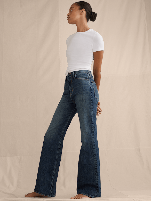 Ultra High-Rise Flare Jean