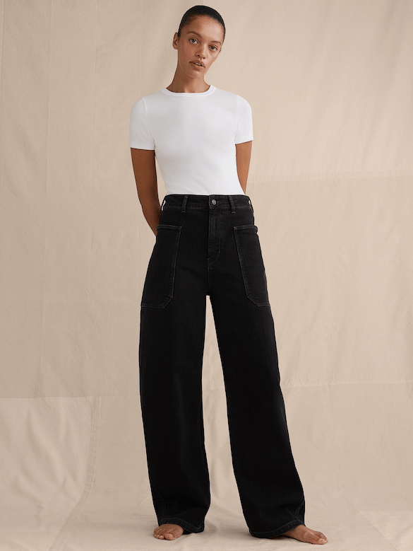 Ultra High-Rise Barrel Jean