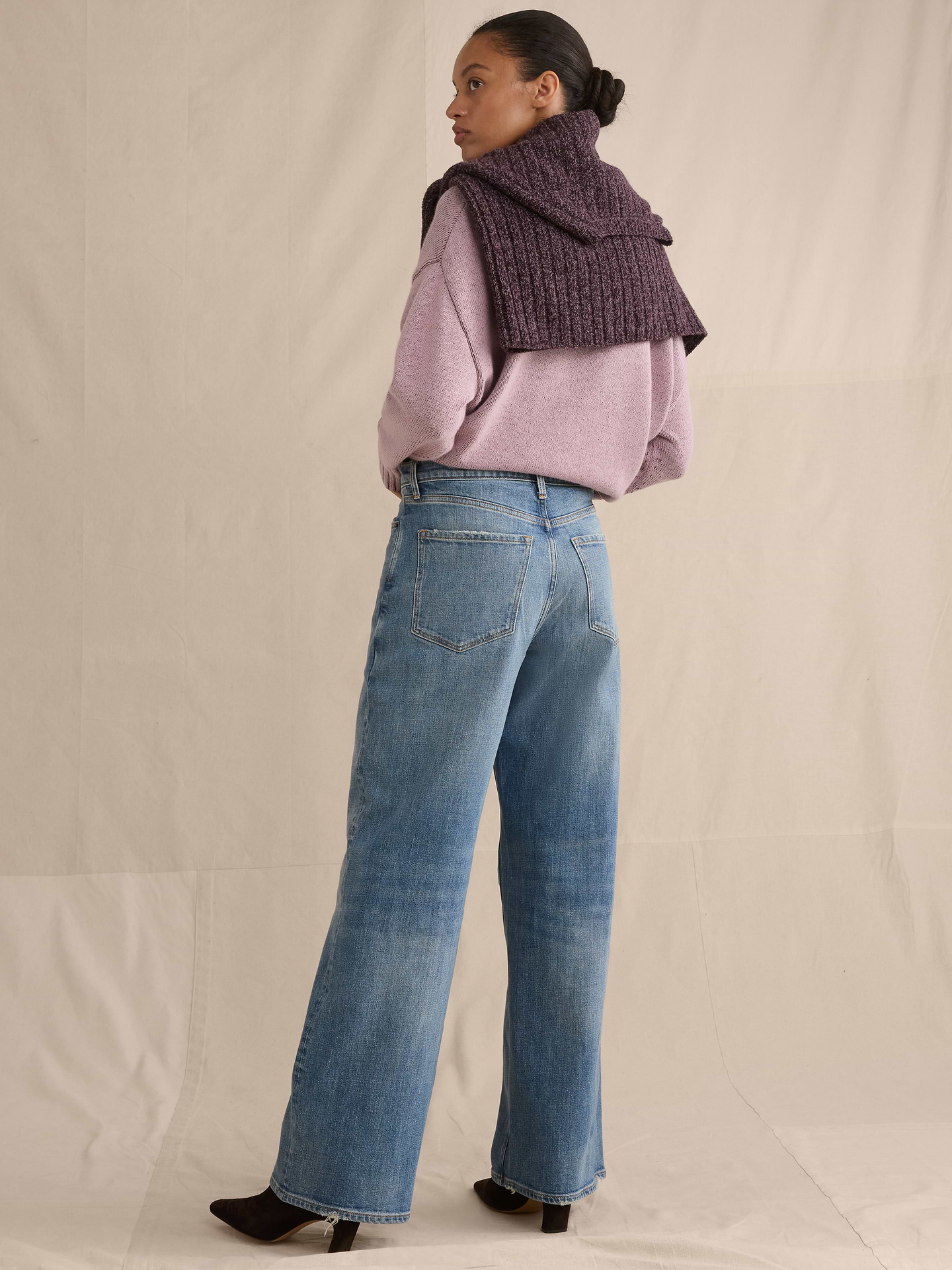 Image number 2 showing, High-Rise Relaxed Wide-Leg Jean