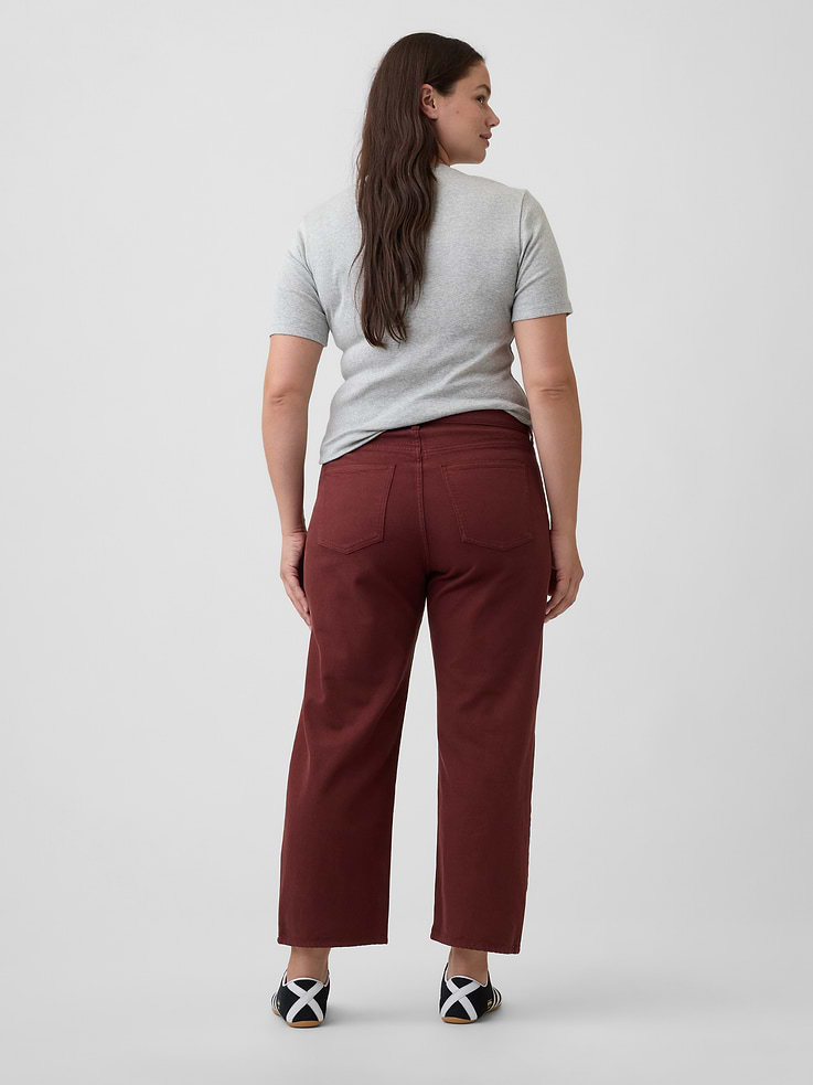 Image number 6 showing, Low Slung Relaxed Straight Crop Jeans