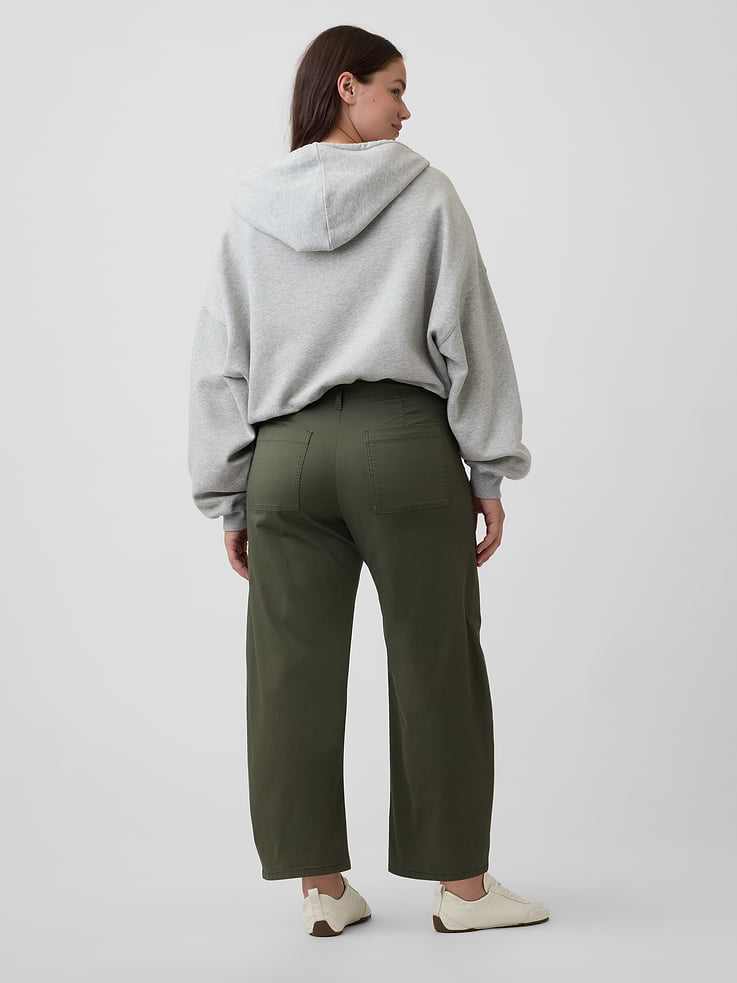 Image number 6 showing, Mid Rise Barrel Khakis