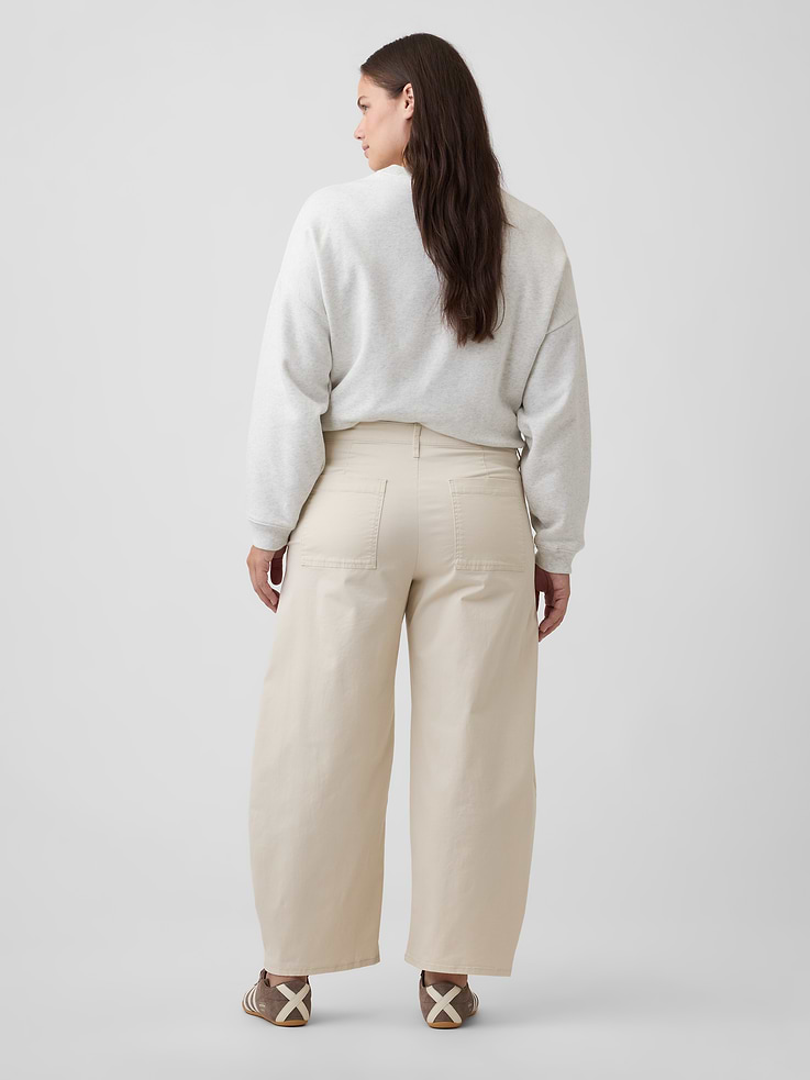 Image number 6 showing, Mid Rise Barrel Khakis