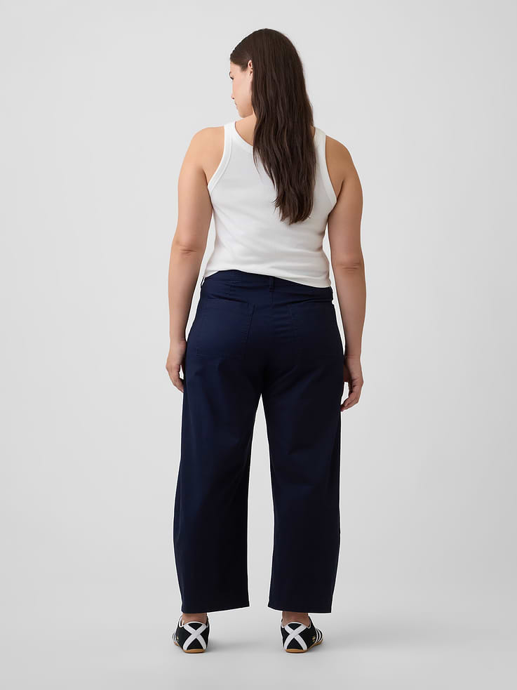 Image number 6 showing, Mid Rise Barrel Khakis