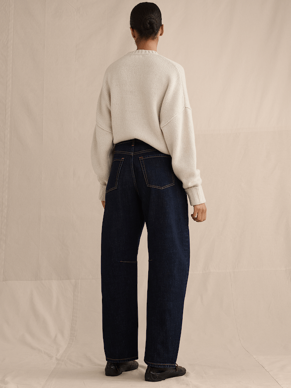 Mid-Rise Barrel Crop Jean