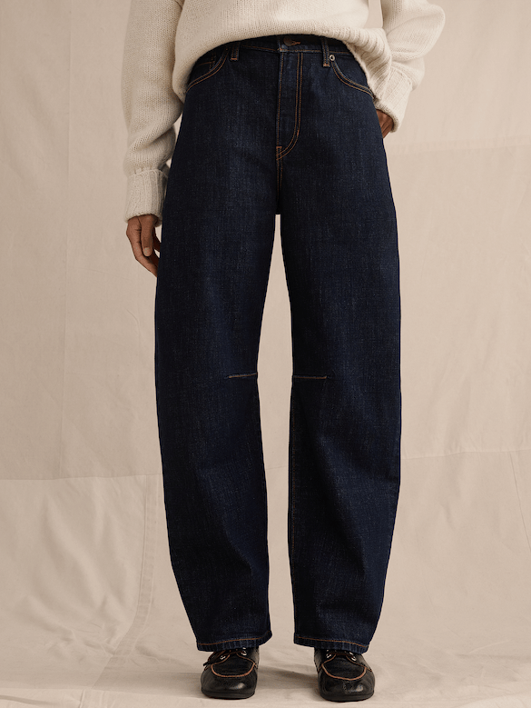 Mid-Rise Barrel Crop Jean