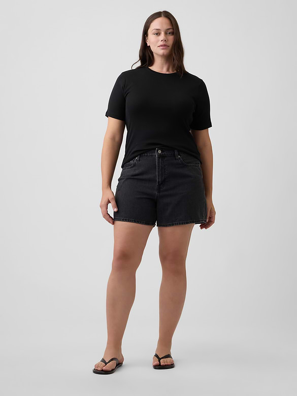 SuperSoft Denim Midi Shorts