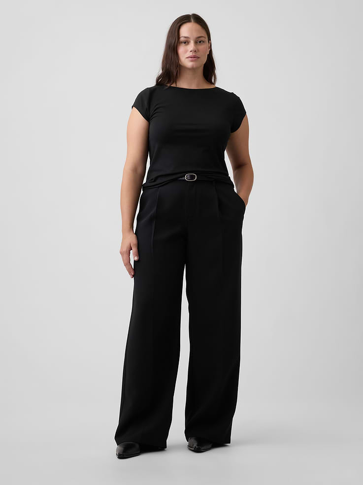 Image number 5 showing, 100% Recycled Easy Crepe Trousers
