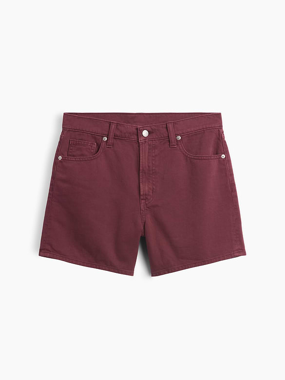Denim Midi Shorts