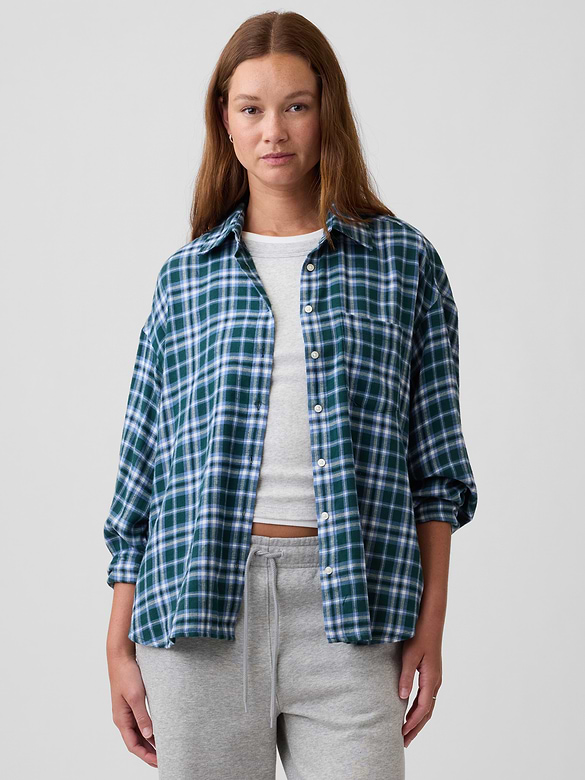 Oversized Shirt in Flannel