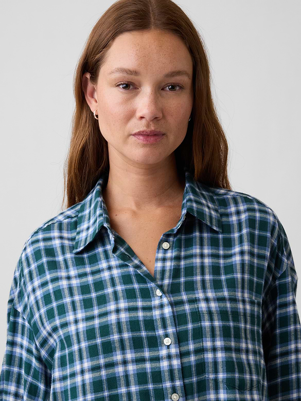 Oversized Shirt in Flannel