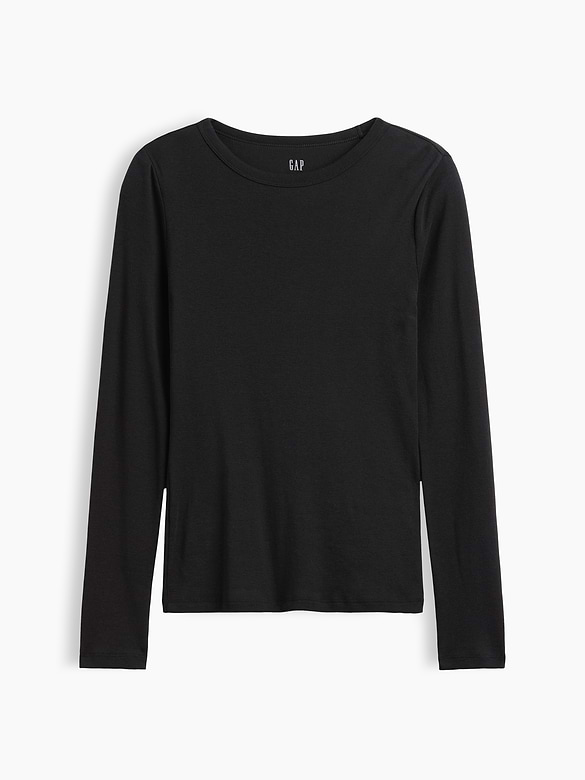 Modern Ribbed Crewneck T-Shirt