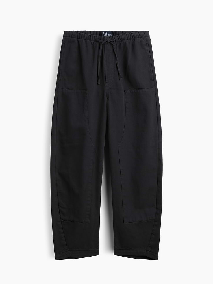Image number 7 showing, Mid Rise Pull-On Barrel Jeans