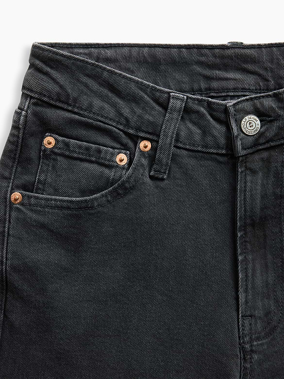 Curvy High Rise Stride Wide-Leg Jeans