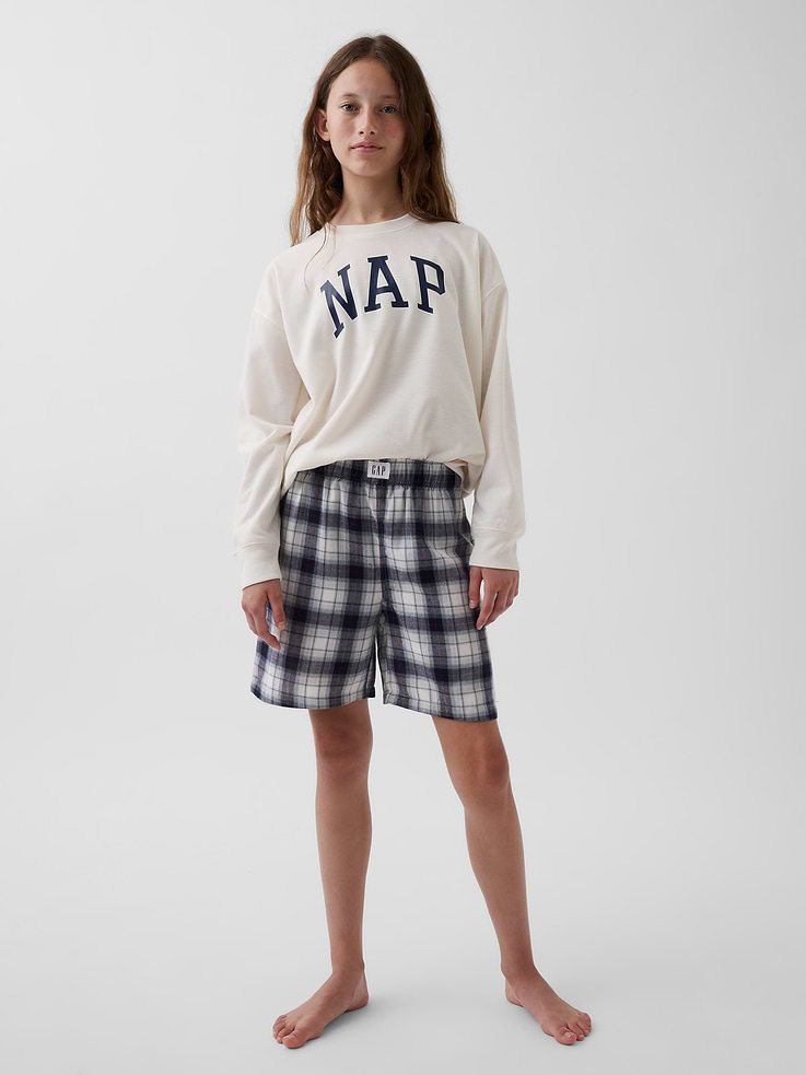 Image number 4 showing, Kids Recycled Flannel PJ Boxer Shorts