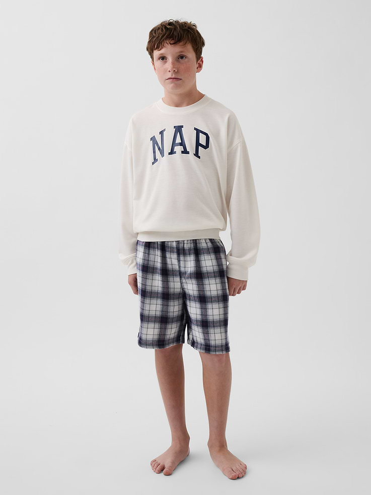 Image number 3 showing, Kids Recycled Flannel PJ Boxer Shorts