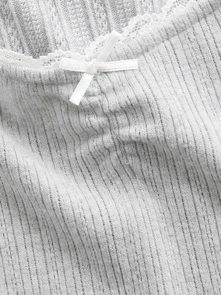Image 5 de 5, Robe côtelée en tricot pointelle pour Enfant