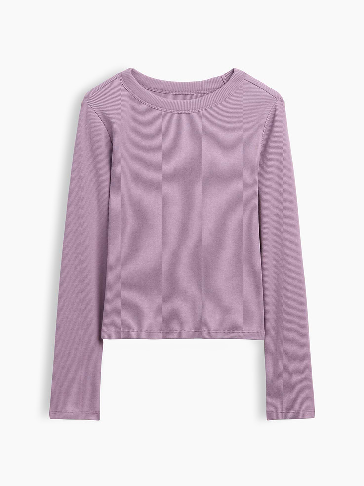 Image 2 de 4, T-shirt ras du cou côtelé pour Enfant