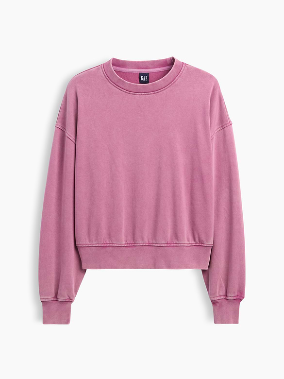 VintageSoft Terry Oversized Wedge Sweatshirt