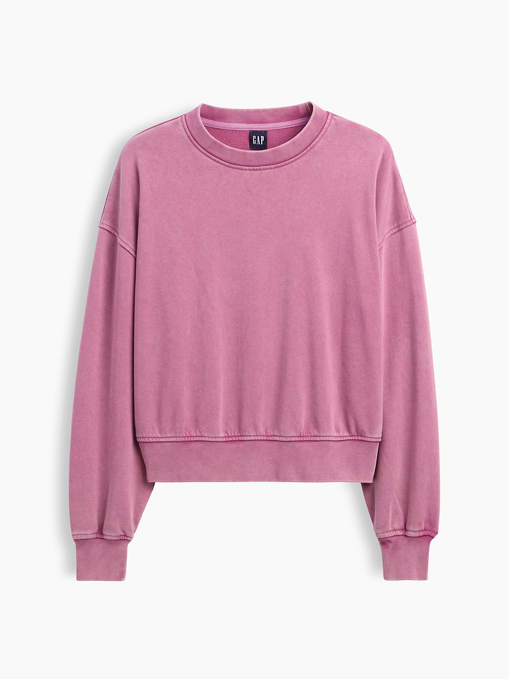 Image number 7 showing, VintageSoft Terry Oversized Wedge Sweatshirt