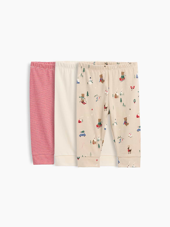 Baby First Favorites Organic Cotton Pull-On Pants (3-Pack)