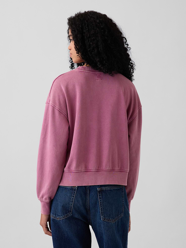 Image number 3 showing, VintageSoft Terry Oversized Wedge Sweatshirt