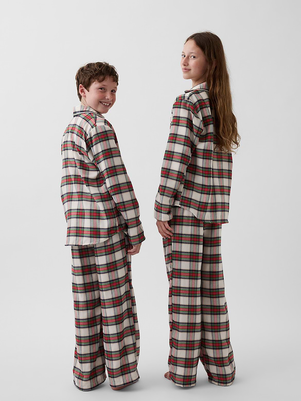 Kids Recycled Flannel PJ Set