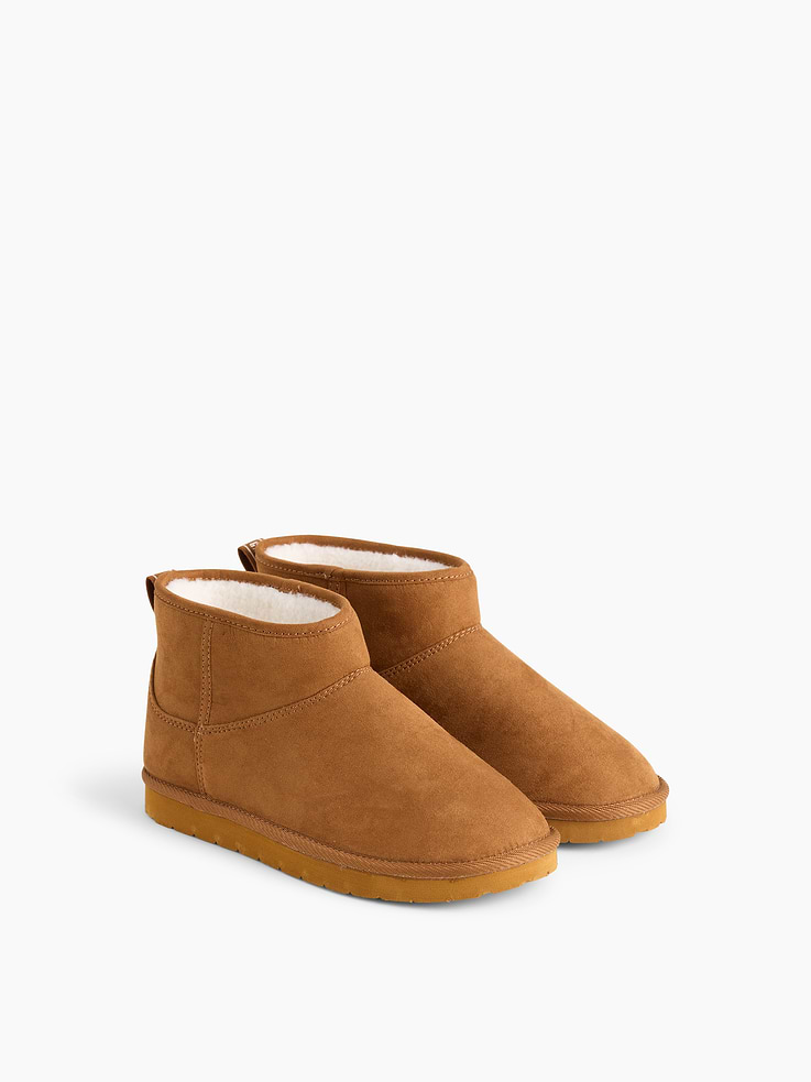 Image number 2 showing, Kids Sherpa-Lined Vegan Suede Boots