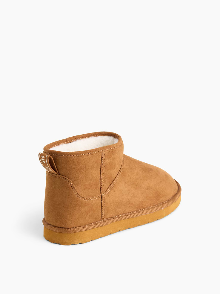 Image number 3 showing, Kids Sherpa-Lined Vegan Suede Boots