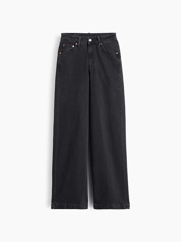 Curvy High Rise Stride Wide-Leg Jeans