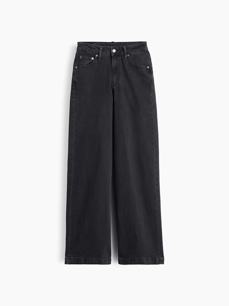 Image number 6 showing, Curvy High Rise Stride Wide-Leg Jeans