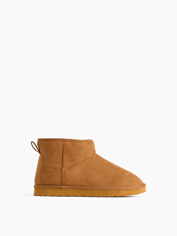 Kids Sherpa-Lined Vegan Suede Boots
