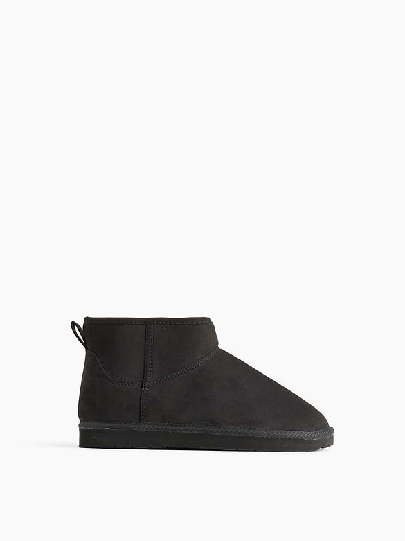 Kids Sherpa-Lined Vegan Suede Boots
