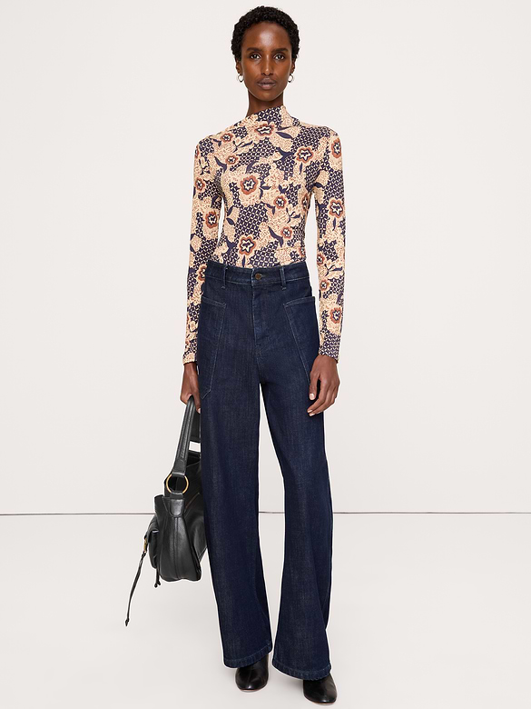 Jersey Draped Asymmetrical Top