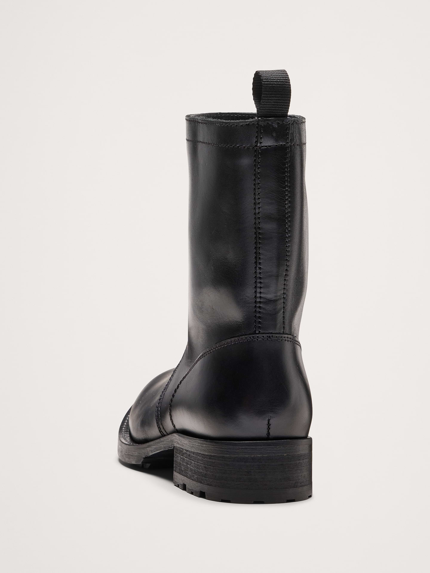 Image 3 of 5, Italian Leather Moto Boot
