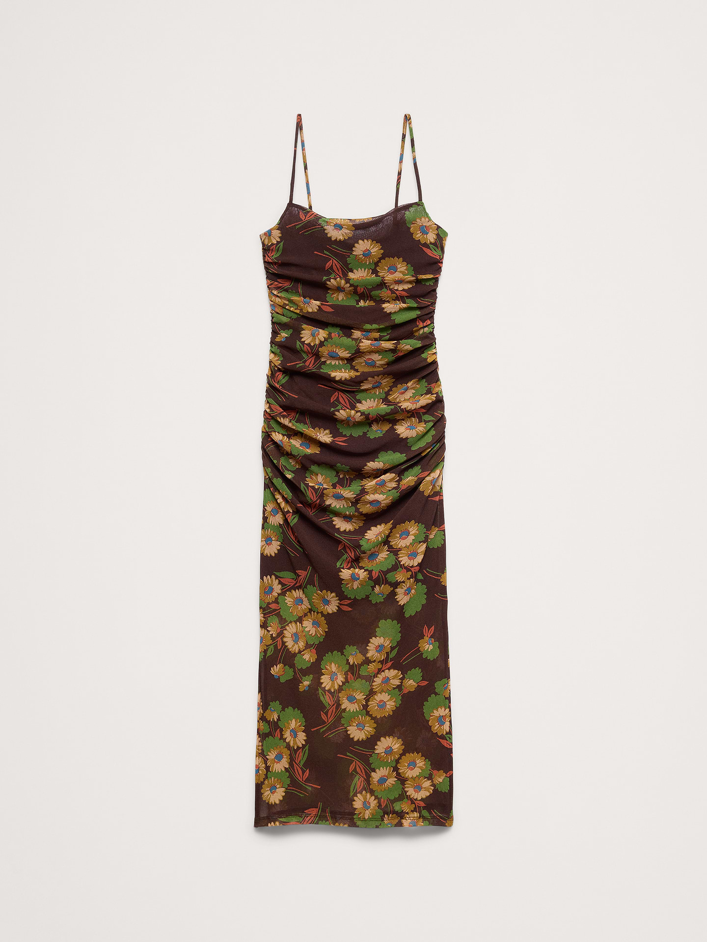 Image number 8 showing, Ruched Mesh Midi Dress