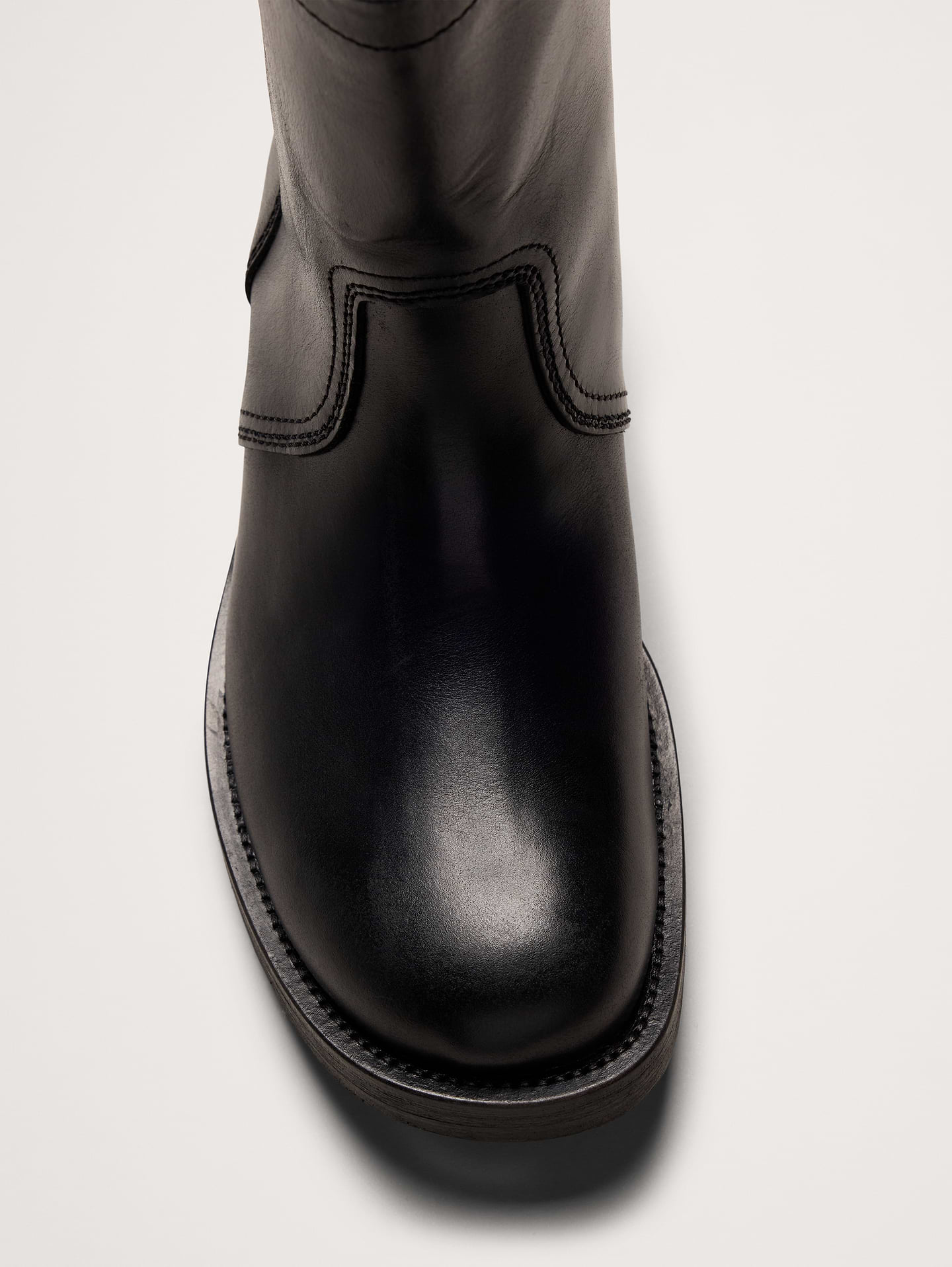 L'image numéro 4 présente Bottes de moto en cuir italien