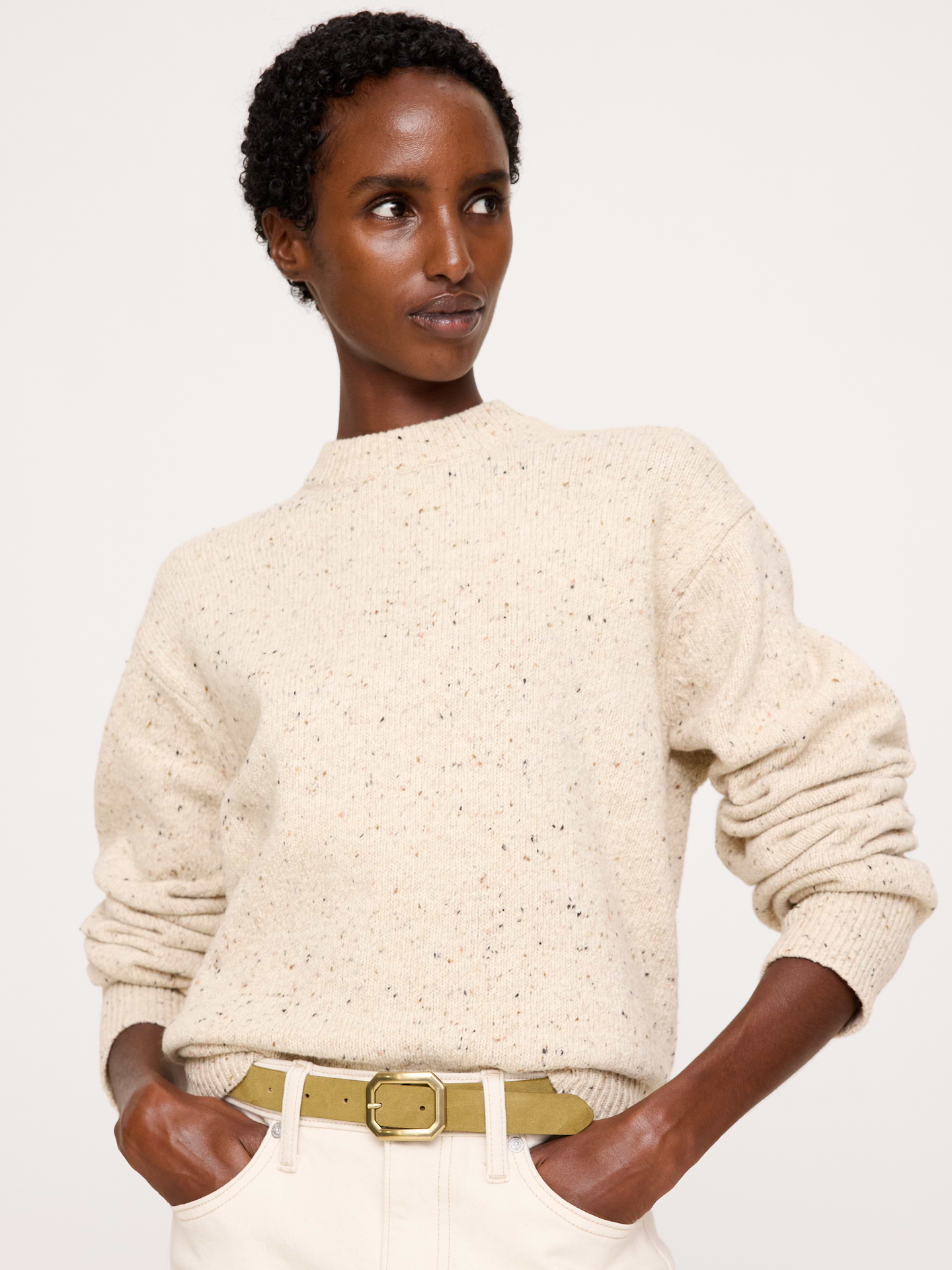 Image number 4 showing, Geometric-Buckle Belt