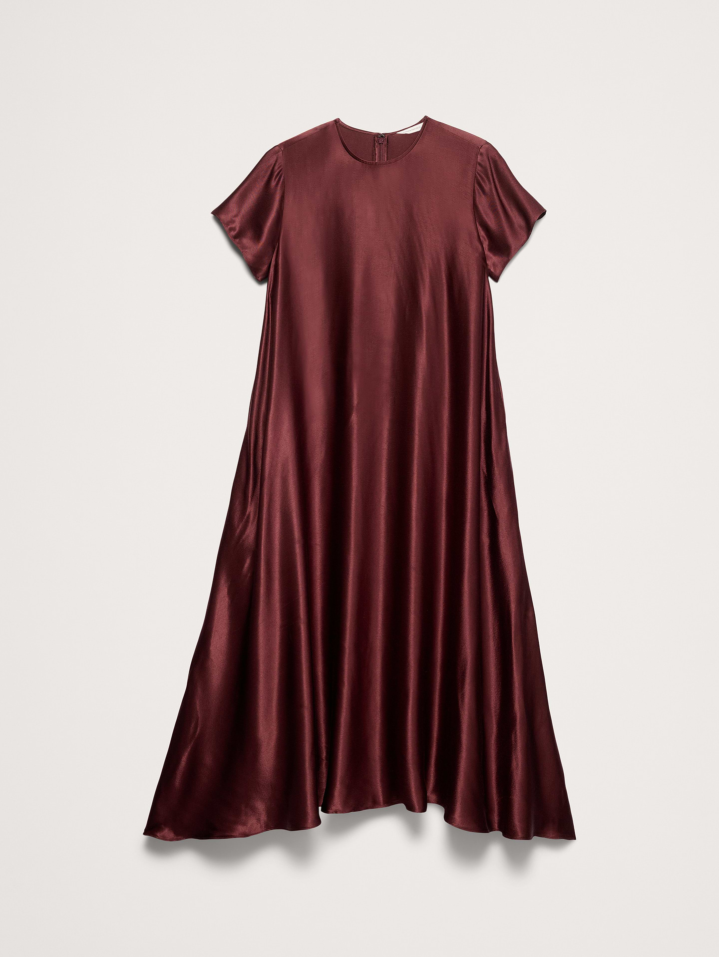 Image number 5 showing, Italian Satin Trapeze Dress